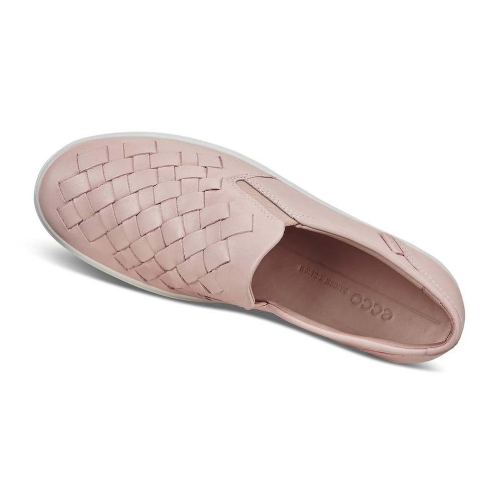 Ecco Soft 7 Woven Fritidssko Dame Rosa | NO 82OKI